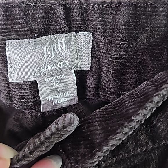 J.jill Jeans Pants Boot Cut Corduroy Brown Size 12   5 pocket jeans - Picture 2 of 7